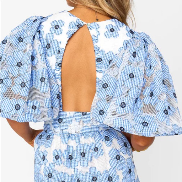 Buddy Love extra small Julia blue Lagoon romper new with tags. - Picture 2 of 7